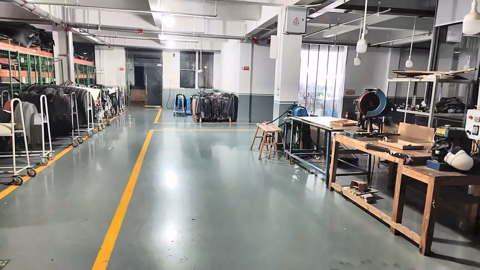 Leather racks and benches